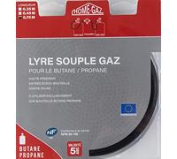 HOME-GAZ Lyre Gaz Souple Transparent Longueur 0,7 m