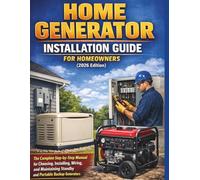 Home Generator Installation Guide for Homeowners (2026 Edition): The Complete Step-by-Step Manual for Choosing, Installing, Wiring, and Maintaining Standby and Portable Backup Generators