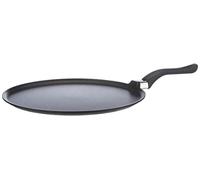 HOME Crêpière Granchef antiadhérente en aluminium avec manche, Noir 32 cm