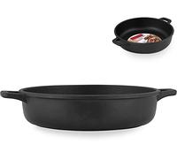 HOME Granchef Sauteuse, Revêtement Antiadhérent avec 2 Poignées, Ronde, Aluminium Moulé sous Pression, Noir, 36 cm
