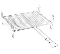 Home Grille INOX Double 1 Poignée avec P Cm 37X27 Article de Cuisine Multicolor 8446437 Taille Unique