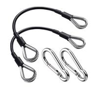 Home Gym Cable Extension, 2-Pack Fitness Pulley Cables, Multifunctional Workout Cable with Heavy-Duty Steel Core, Durable Exercise Replacement Cables with Smooth Coating, Strength Training Accessory