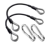 Home Gym Cable Extension - 304 Stainless Steel 26cm | Gym Machine Pulley Cable Extension, Strength Training Connector Strap | Durable Fitness Workout Accessory For Home Exercise Resistance Equipment