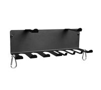 Home Gym, Storage Rack, Steel Organizer, Wall Mount Hanger, Heavy Duty Frame, 16,5 x 5,5 pouces, for Lifting Belt, Row Handles, Foam Rollers, Barbell Clips, Resistance Bands