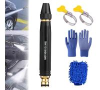 Home High-Pressure Car Wash Water Gun with Booster Nozzle,2026 Upgraded Home High-Pressure Car Wash Water Gun,Adjustable Spray Patterns,for Watering Plants, Vegetables, and Car Washing (1PCS+Gloves)