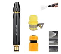 Home High Pressure Car Wash Water Gun with Booster Nozzle & Hose, Adjustable Spray Modes, Multipurpose for Car Washing, Garden Plant & Vegetable Watering (1 Set)