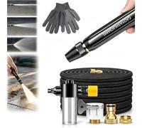 Home High-Pressure Car Wash Water Gun with Booster Nozzle, Powerful High-Pressure Water Gun for Car Cleaning, Adjustable Hose Sprayer for Lawn Garden Plant Watering, Leakproof Design (C-98.4in)