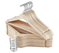 Home Home Home Posers en bois 20 Paquets en bois avec finition lisse supplementaire encoche avec des vetements de vetements en bois a crochet piv