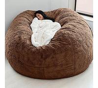 Home Housse de pouf en éponge pour chambre à coucher, balcon, grand canapé rond, doux et moelleux, uniquement sans rembourrage