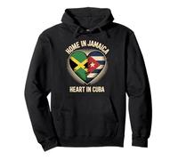 Home in Jamaica Heart in Cuba Jamaican Cuban Roots Sweat à Capuche