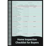 Home Inspection Checklist for Buyers: Property Inspection Record for Pre-Purchase Home Evaluation, Condition Review, and Real Estate Walkthrough Notes.