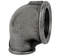 Home Invasion - Coude 90° réduit - Fonte Noire - F/F - A Visser - 1'' - 1/2'' - 26x34 mm - 15x21 mm