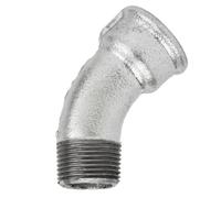 Home Invasion - Coude courbe 45° - Fonte Galvanisée - M/F - 1'' - 26x34 mm