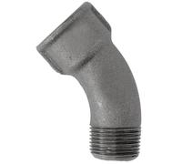 Home Invasion - Coude courbe 45° - Fonte Noire - M/F - Fileté - 3/8'' - 12x17 mm