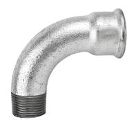 Home Invasion - Coude courbe 90° - Fonte Galvanisée - M/F - 1''1/4-33x42 mm