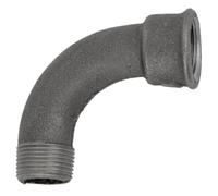Home Invasion - Coude courbe 90° - Fonte Noire - M/F - Fileté - 3/4'' - 20x27 mm