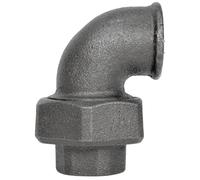 Home Invasion - Coude Union - Fonte Noire - F/F - Fileté - 1/2'' - 15x21 mm