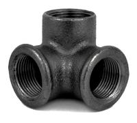 Home Invasion - Distributeur à coude - Fonte Noire - A Visser - 1/2'' - 15x21 mm