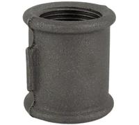 Home Invasion - Manchon égal - Fonte Noire - Fileté - 1/2'' - 15x21 mm