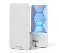 HOME IQ - Dispositif de lutte contre les nuisibles UV d'intérieur et veilleuse - Piège à insectes volants à LED pour mouches, mites, moucherons, mouches des fruits et moustiques (appareil + 5 pièges)