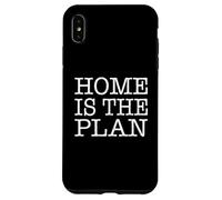 Home is The Plan Love to Stay Inside Read a lot Computer Coque pour iPhone XS Max