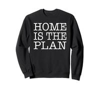 Home is The Plan Love to Stay Inside Read a lot Computer Sweatshirt