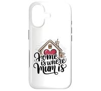 Home is Where Mum is Valentine's Day Cœur de Maison Mignon Coque pour iPhone 17