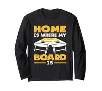 Home is Where My Board is Cornhole Lover Manche Longue