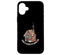 Home Is Where My Books Are Reading House Coque pour iPhone 16 Plus
