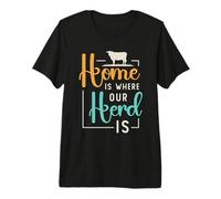 Home is Where Our Herd is The Herd is Livestock Farmers T-Shirt Haut de Gamme