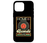 Home is Where Records are, Album de disques vinyles rétro Coque pour iPhone 16 Pro Max