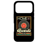 Home is Where Records are, Album de disques vinyles rétro Coque pour iPhone 17 Pro