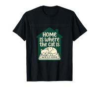 Home Is Where The Cat Is Cat Lover T-Shirt