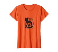 Home is Where The Cat is - Citation des Amoureux des félins T-Shirt, Femme, Orange, S