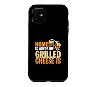 Home is Where The Grilled Cheese is for Cheese Fans Cheese Coque pour iPhone 11