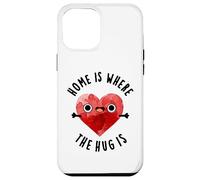 Home is Where The Hug is Funny Heart Pun Coque pour iPhone 12 Pro Max
