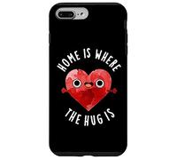 Home is Where The Hug is Funny Heart Pun Coque pour iPhone 7 Plus/8 Plus