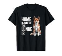 Home is Where The Lunde est Le propriétaire norvégien du Chien Lundehund T-Shirt