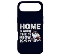 Home is Where The Meow is Funny Snowshoe Cat Amateur et propriétaire de Chats Coque pour iPhone Air