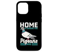 Home is Where The Pigeons are Bird Lover Ornithologie Coque pour iPhone 12/12 Pro