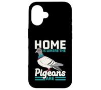 Home is Where The Pigeons are Bird Lover Ornithologie Coque pour iPhone 16