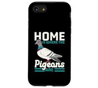 Home is Where The Pigeons are Bird Lover Ornithologie Coque pour iPhone SE (2020) / 7/8