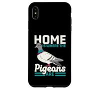 Home is Where The Pigeons are Bird Lover Ornithologie Coque pour iPhone XS Max