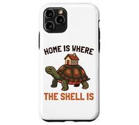 Home is Where The Shell is House Box Turtle Homebody Humour Coque pour iPhone 11 Pro
