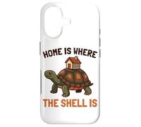 Home is Where The Shell is House Box Turtle Homebody Humour Coque pour iPhone 17