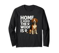 Home is Where The Woof est Un drôle d'amateur de Chiens Foxhound américain Manche Longue