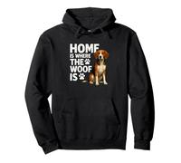 Home is Where The Woof est Un drôle d'amateur de Chiens Foxhound américain Sweat à Capuche