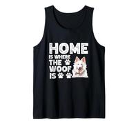 Home is Where The Woof is Berger Blanc Suisse Dog Lover Débardeur