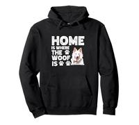 Home is Where The Woof is Berger Blanc Suisse Dog Lover Sweat à Capuche