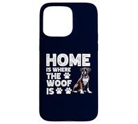 Home is Where The Woof is Boxer Dog Lover & Owner Coque pour iPhone 15 Pro Max